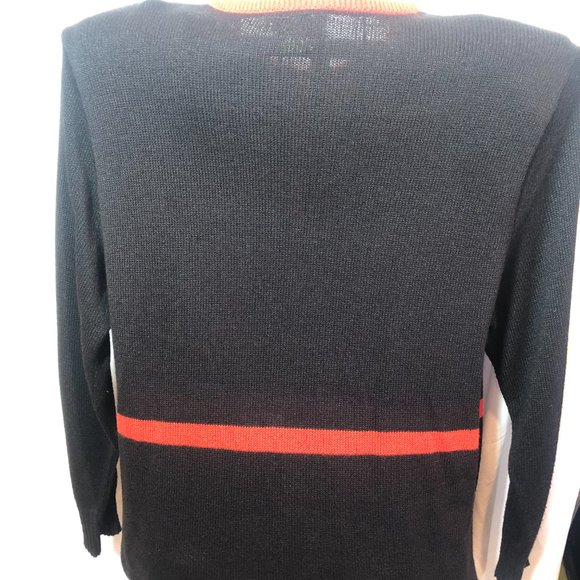 VINTAGE Amy Adams 16A Black Sweater & Skirt Set #ND - Picture 3 of 8